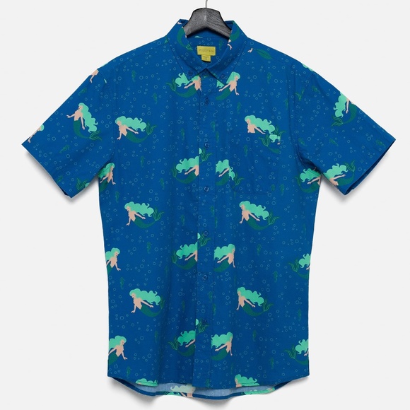 Under The Sea Printed Short Sleeve Shirt - Picture 2 of 7
